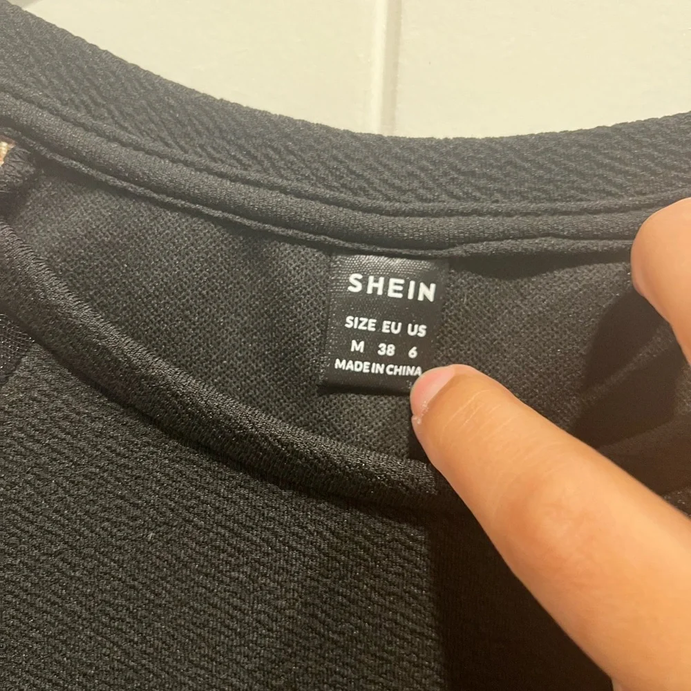 Floral Embroidery Contrast Mesh Raglan Sleeve Dress Size M - Picture 5 of 8